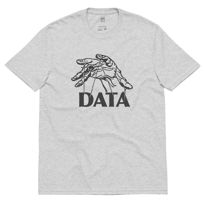 Data Work - in Grey - Garment Dyed Heavyweight T-Shirt